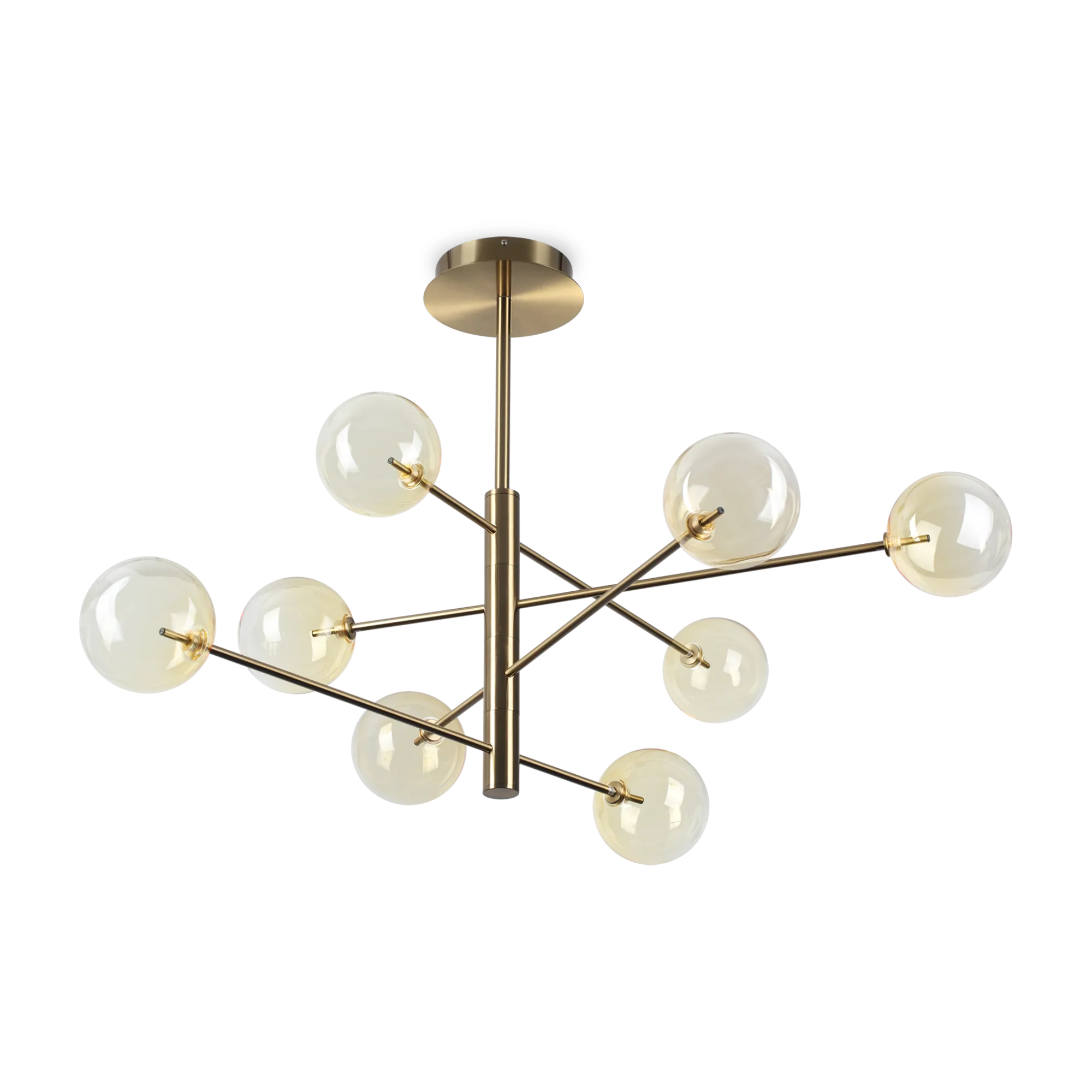 Люстра на штанге Ideal Lux Equinoxe SP8 Ambra Sfumato 345420