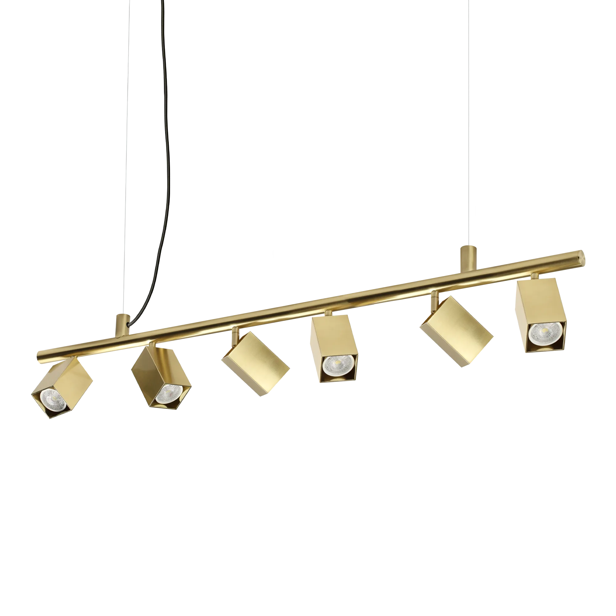 Подвесной светильник Ideal Lux DYNAMITE SP6 SQUARE OTTONE 371429