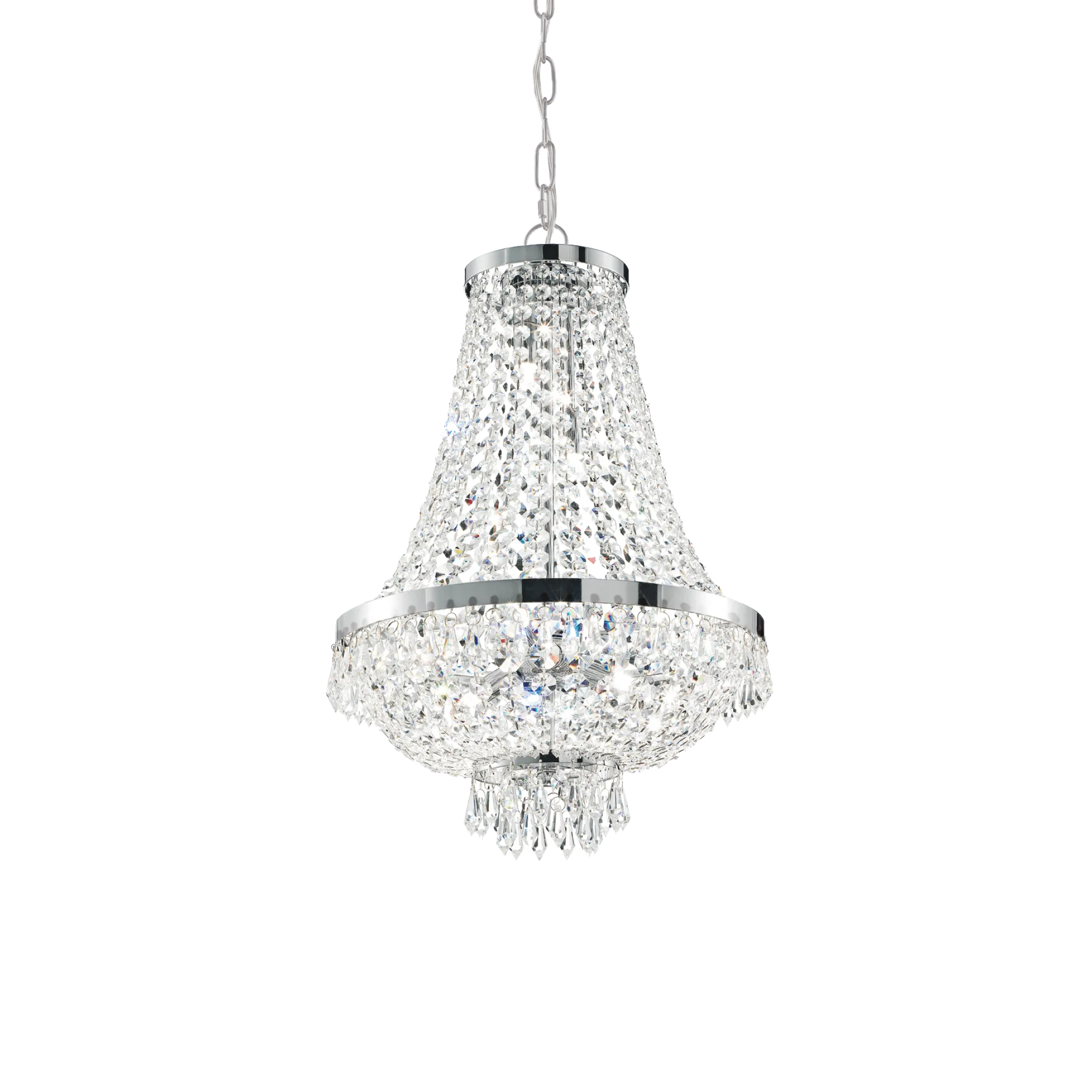 Хрустальная люстра Ideal Lux Caesar SP9 Cromo 041827