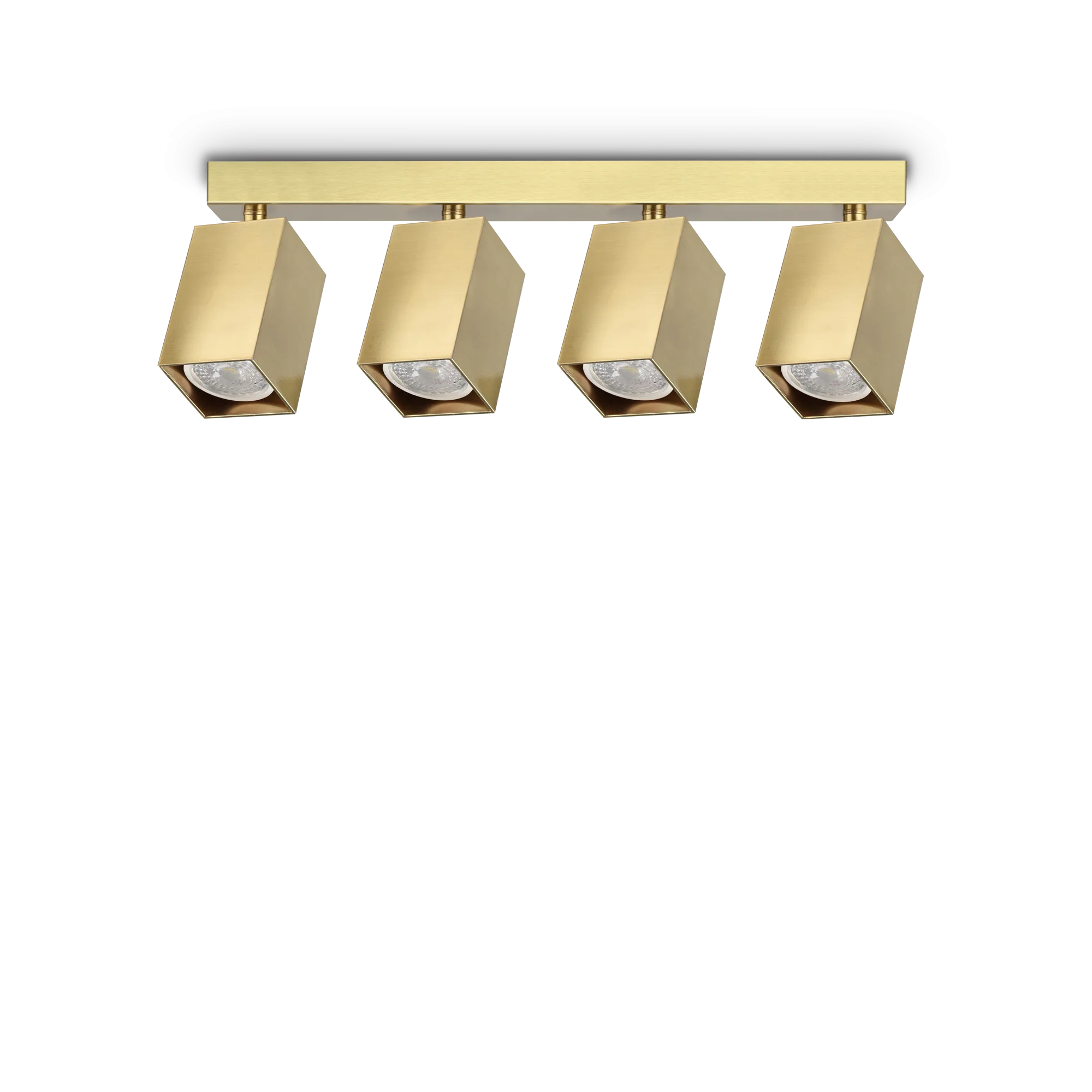 Спот Ideal Lux DYNAMITE PL4 LINEAR SQUARE OTTONE 371375