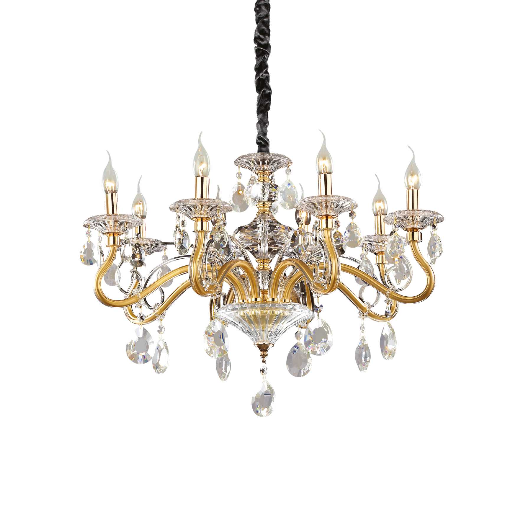 Люстра Ideal Lux Negresco SP8 Oro 087764