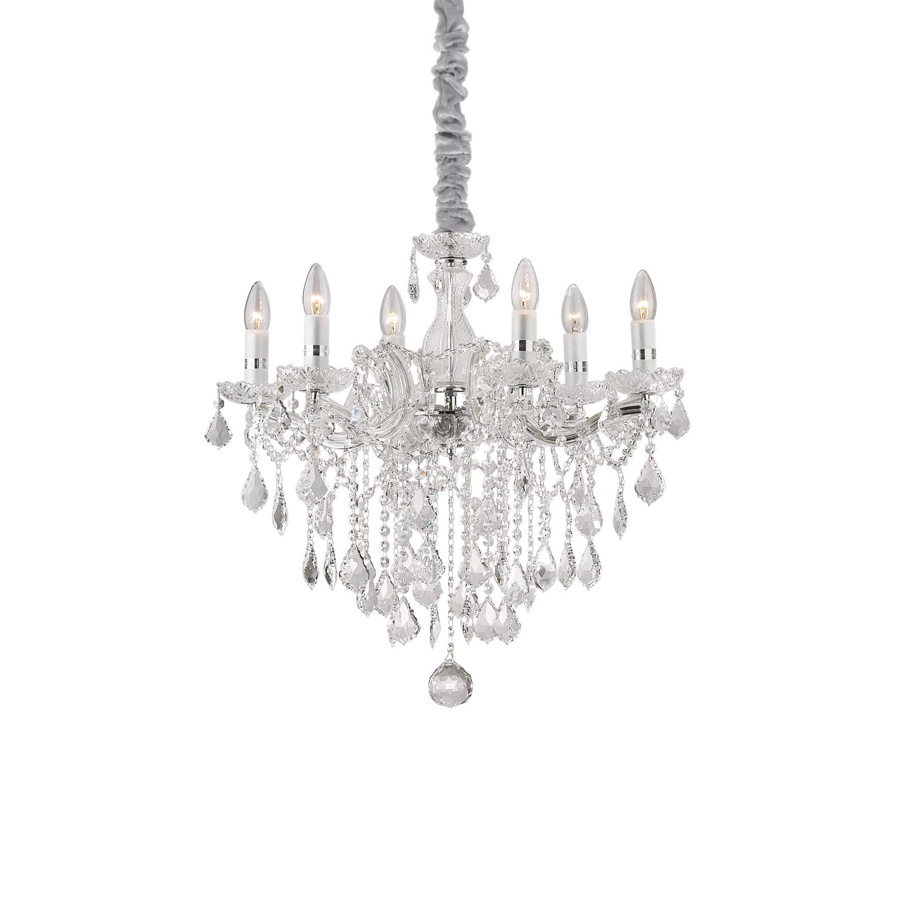 Люстра Ideal Lux Florian SP6 Cromo 035628