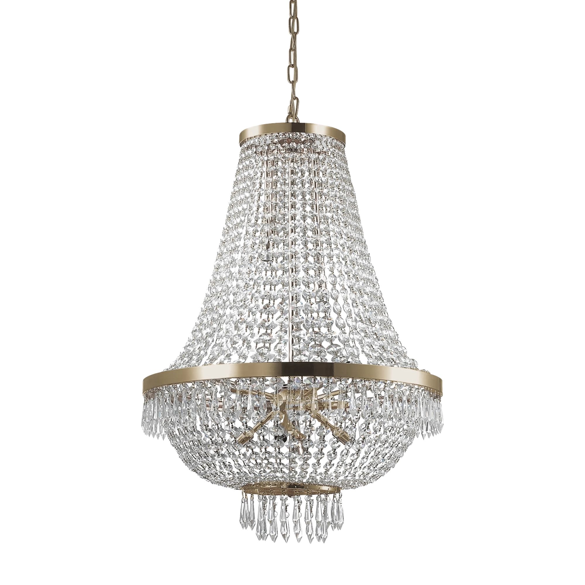 Хрустальная люстра Ideal Lux Caesar SP12 Oro 114743