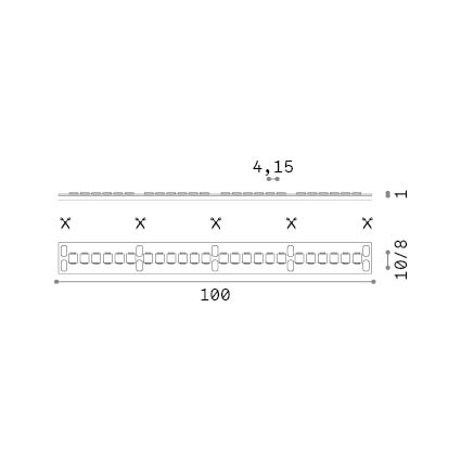 Светодиодная лента Ideal Lux Strip LED 240 SMD 10W/M 2700K CRI90 IP20 346427
