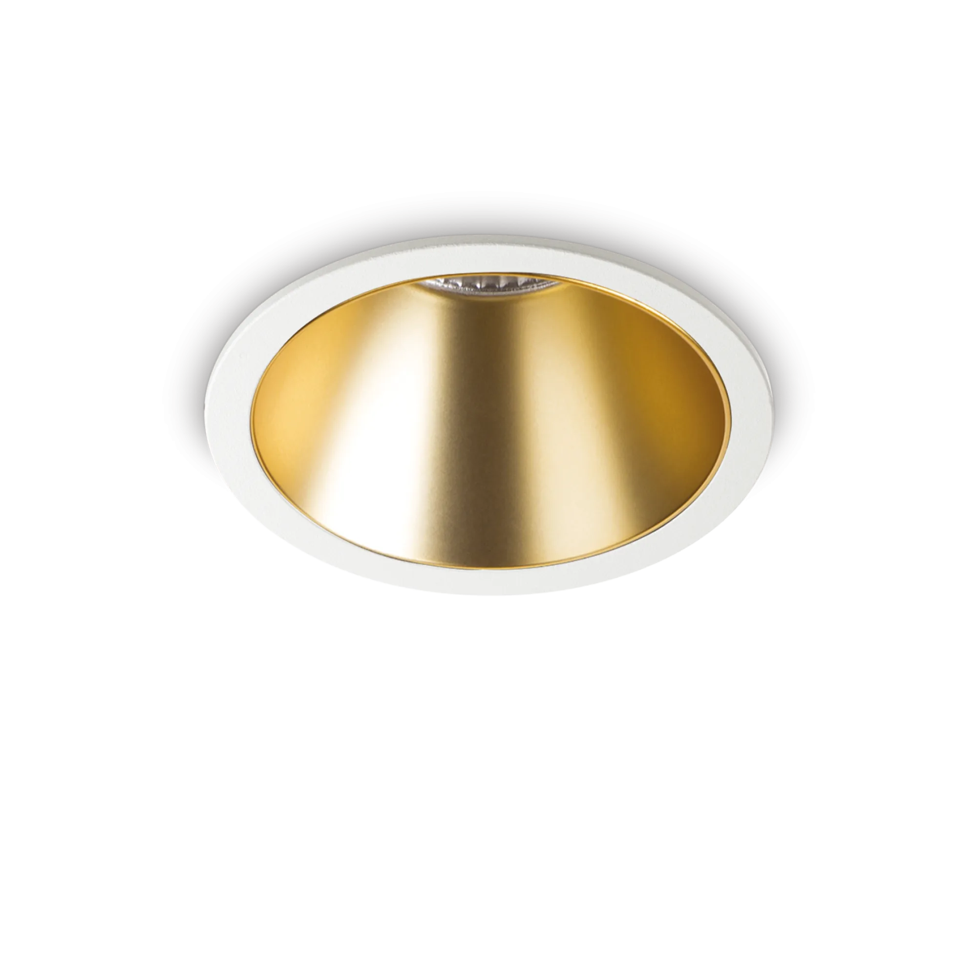 Встраиваемый светильник Ideal Lux Game Trim Round 20W 3000K WH GD 341422