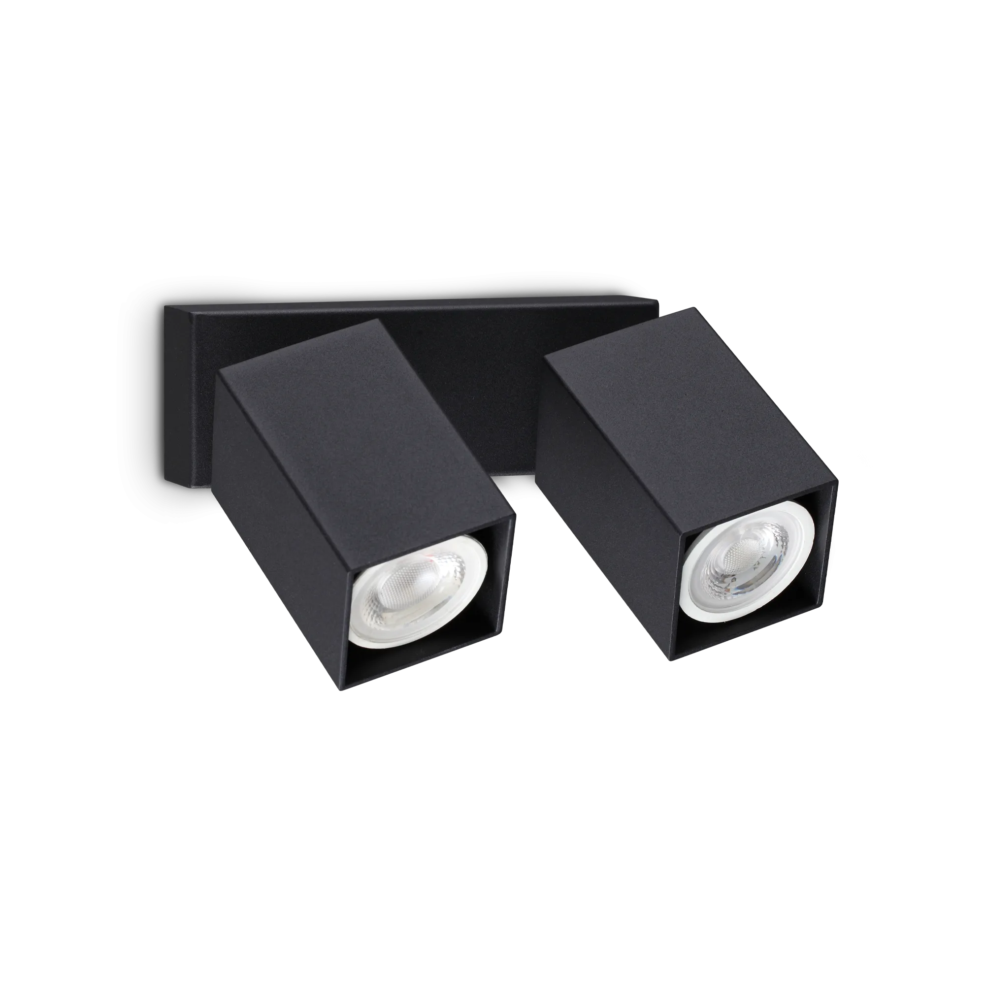 Настенный светильник Ideal Lux DYNAMITE AP2 SQUARE NERO 371238