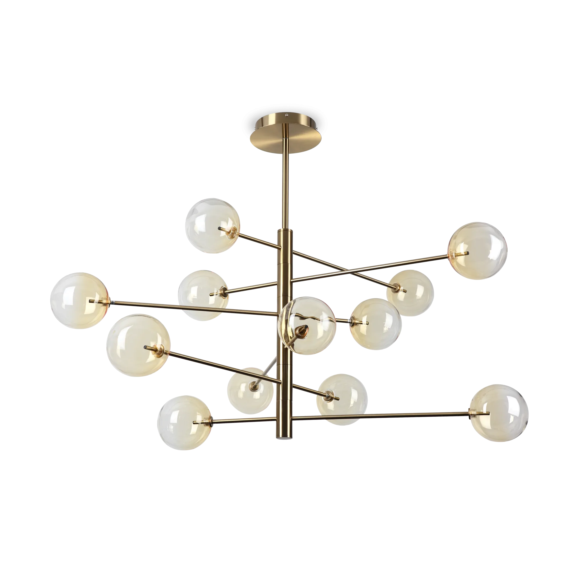 Люстра на штанге Ideal Lux Equinoxe SP12 Ambra Sfumato 345383