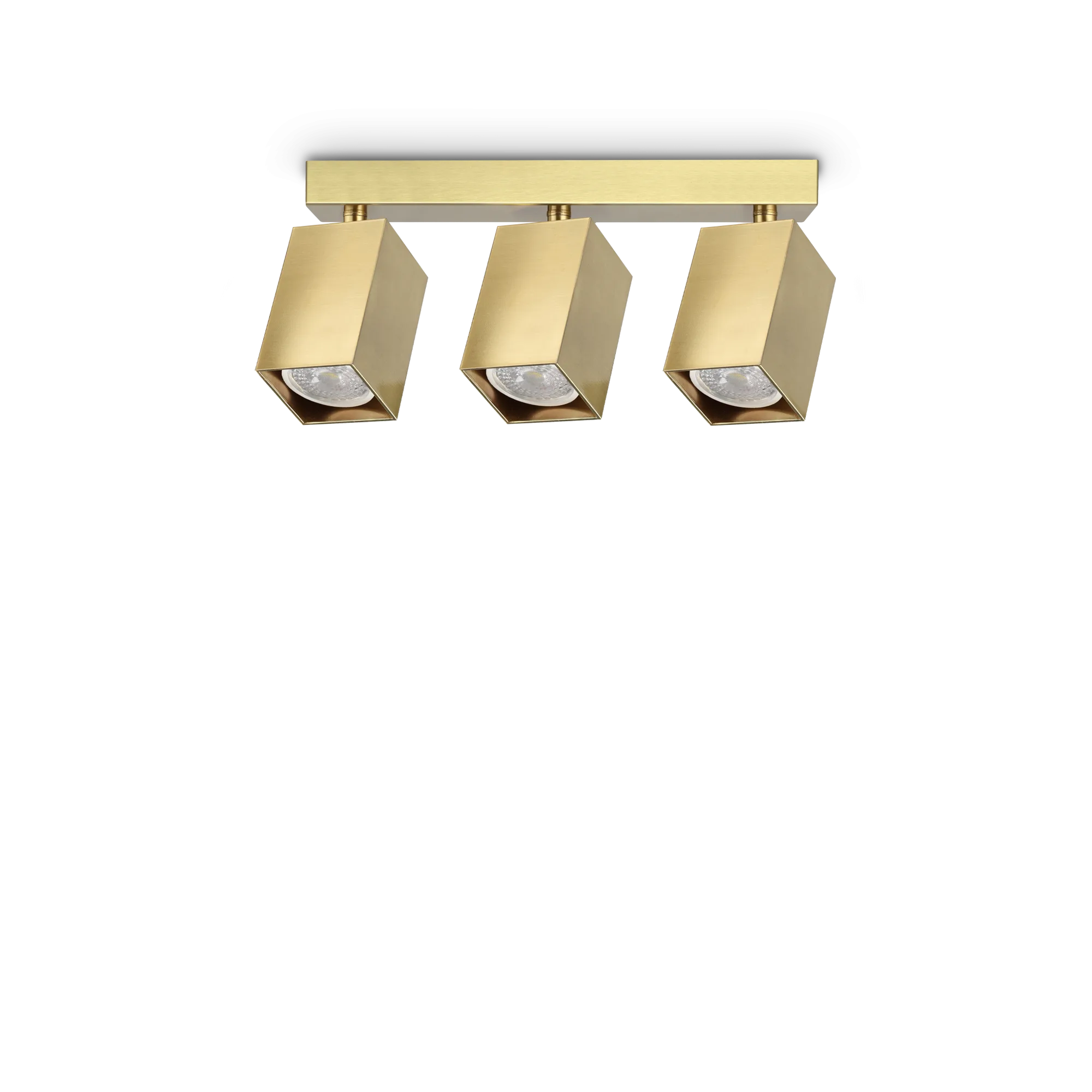 Спот Ideal Lux DYNAMITE PL3 LINEAR SQUARE OTTONE 371283
