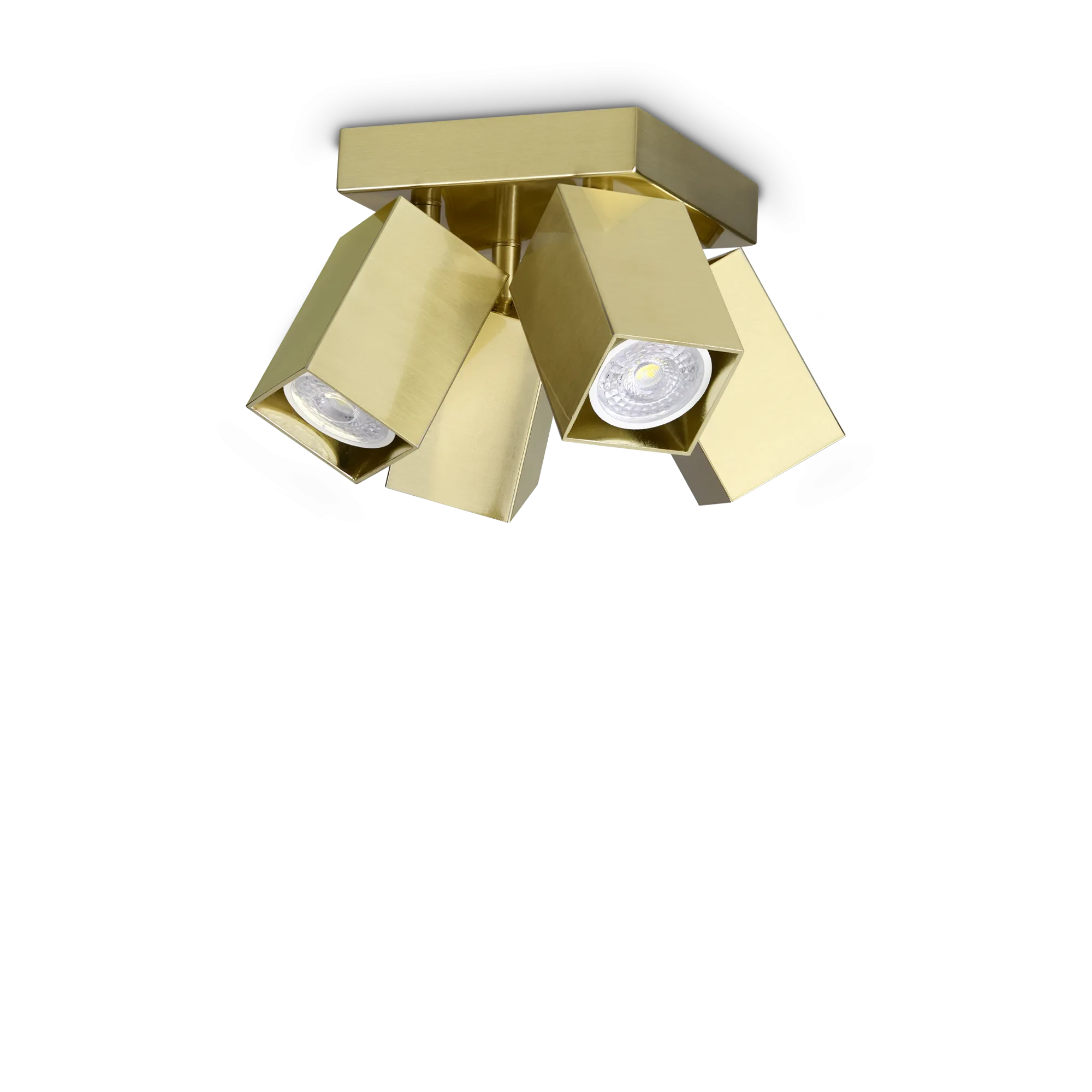 Спот Ideal Lux DYNAMITE PL4 SQUARE OTTONE 371320