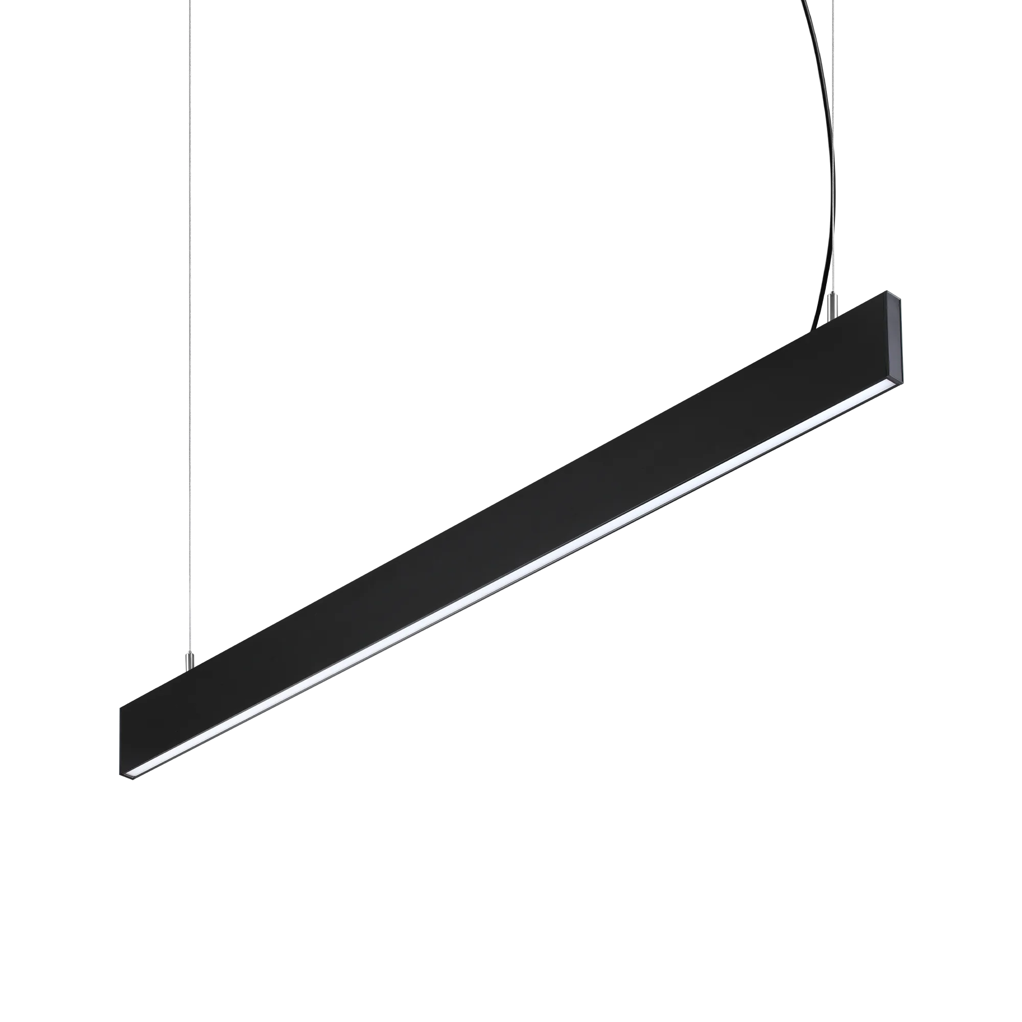 Подвесной светильник Ideal Lux STEEL SP1 D20 MONO-EMISSION WIDE 3000K NERO 367590