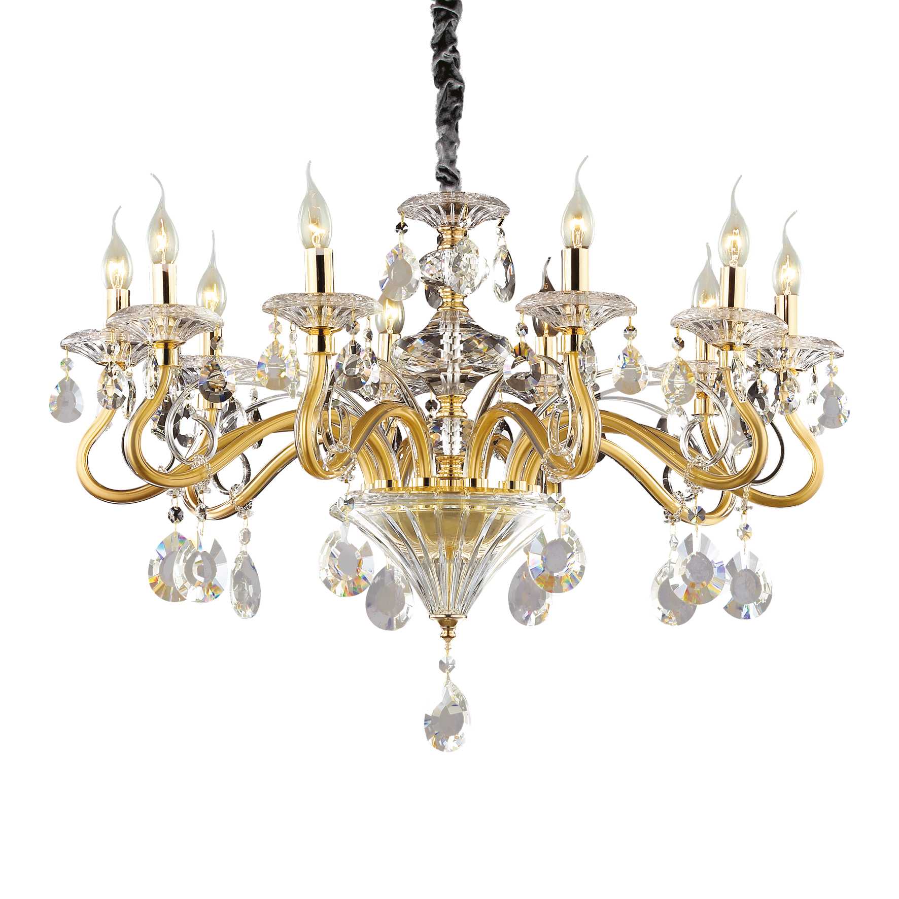 Люстра Ideal Lux Negresco SP10 Oro 087771