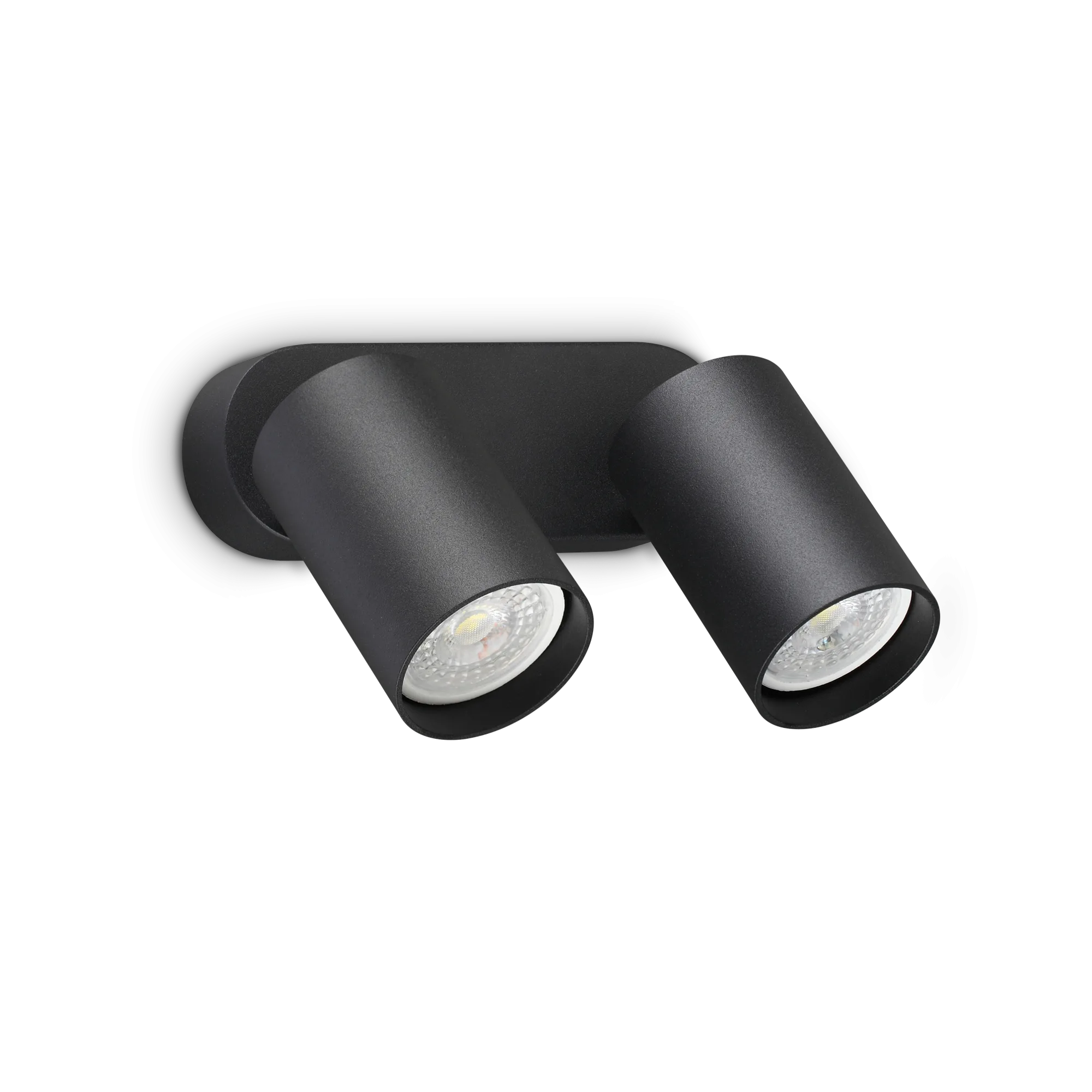 Настенный светильник Ideal Lux DYNAMITE AP2 ROUND NERO 367385