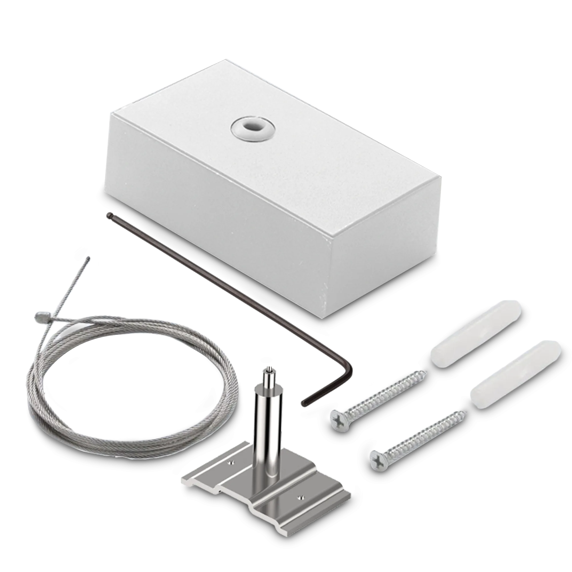 Трос Ideal Lux FLUO KIT SINGLE STEEL CABLE 2 MT + WH CEILING CUP 277929