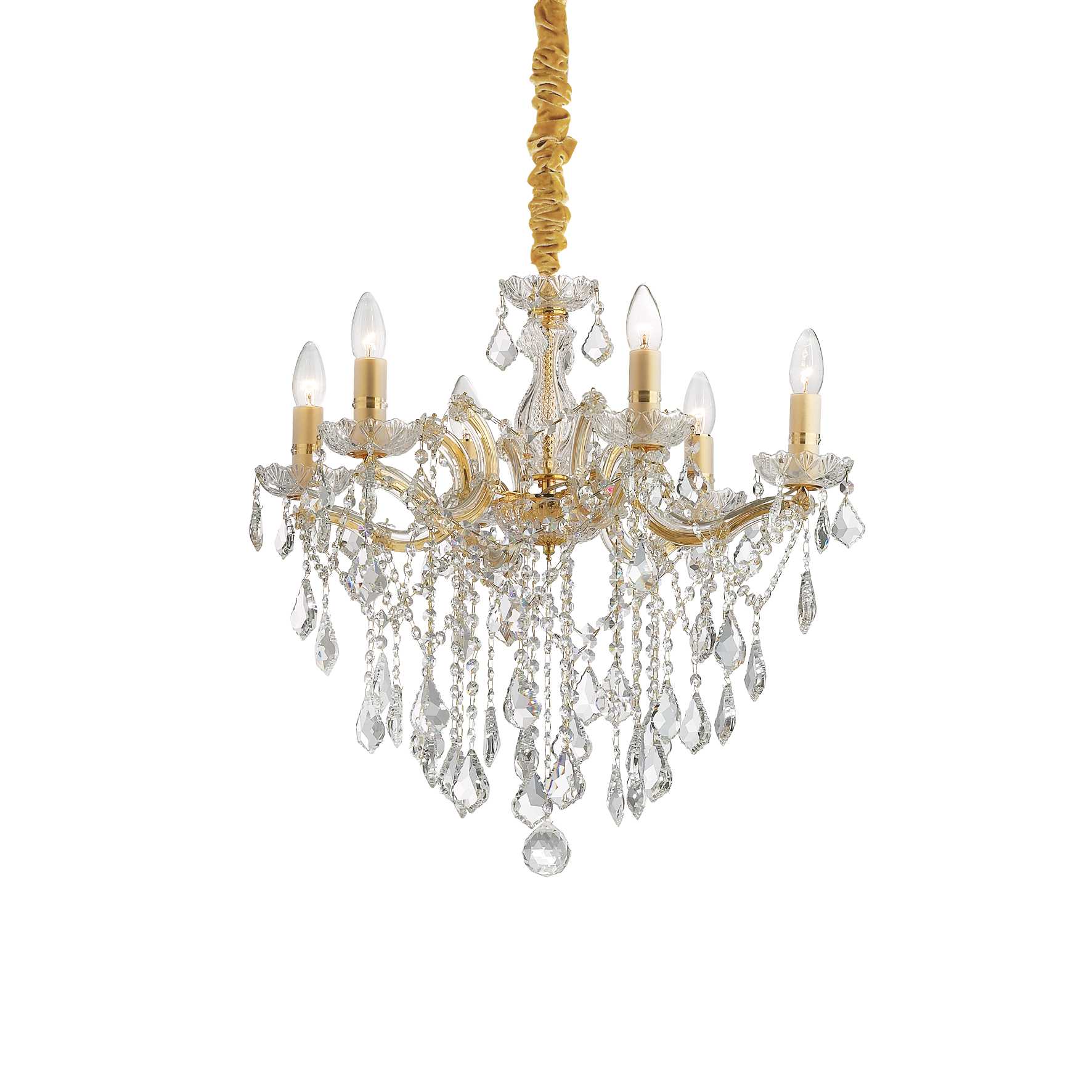 Люстра Ideal Lux Florian SP6 Oro 035635